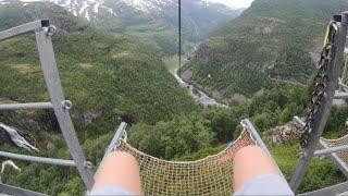 Flåm Norway - Riding Scandinavias Longest Zipline and Biking in the beautiful Norwegian Landscape