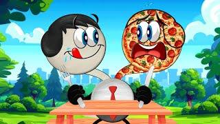 What if we had 2 Heads Pizza-like & Human-like? + more videos  #aumsum #kids #cartoon #whatif