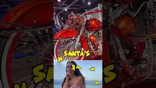 Santas motorcycle.  #Funny reaction 29