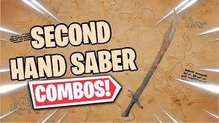 SECOND HAND SABER COMBOS  FORTNITE HARVESTING TOOL REVIEW