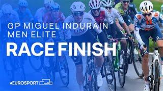 GUTSY WIN   Gran Premio Miguel Indurain 2024 Race Finish  Eurosport Cycling