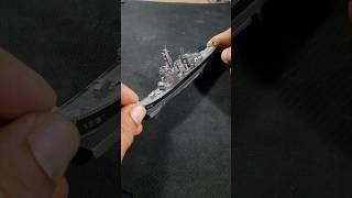 Assembling the most detailed mini 3D Ship Metal Model #art #miniature #metal