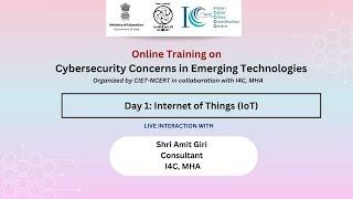 Online Training   Day 1 “ Internet of Things loT”