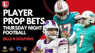 NFL Player Prop Picks Week 2 Thursday Night Football Bills @ Dolphins  TNF Week 2 Best Bets