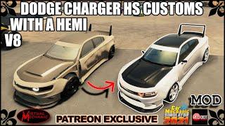 2015 Dodge Charger Patreon Exclusive HS Customs - Car Mechanic Simulator 2021 #mod