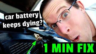 EASY FIX Car Battery Keeps Dying? How to fix in 1 minute