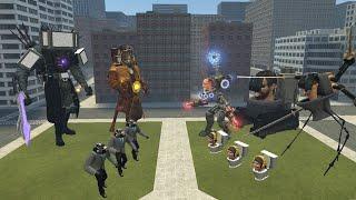 TV MAN CORRUPTED DRILL TITAN UPGRADED AND TV MAN ULTRA VS 1-71 SKIBIDI TOILET BOSSES Garrys Mod