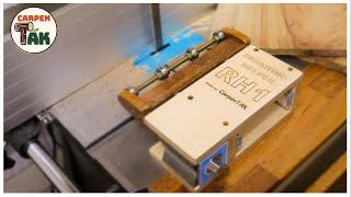 DIY How to make a sawing helper for a band saw  Safely and precisely  Woodworking  HOMEMADE