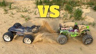 JLB Cheetah RC Car vs Axial SMT10 Grave Digger  Remote Control Car  RC Cars