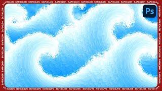  Photoshop Tutorial  How to Create Blue Waves Background in Photoshop