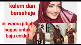 11 WARNA JILBAB YANG COCOK UNTUK BAJU WARNA COKLAT