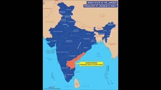 largest uranium producer state of India #mapsofindia #upsc #bpsc #gk #map #indiangeography
