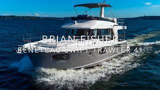 Swift Trawler 41 at the Miami Boat Show In Stock at Cape Yachts. Embrace Trawler Life