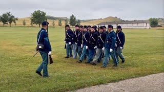 Patrol and Garrison at Fort Abraham Lincoln  Dakota Territory  Summer 1873  Civil War Reenacting