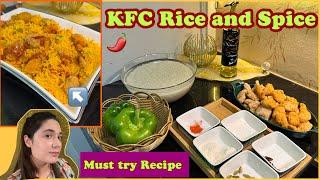 Rice and Spice- KFC Style - easiest and Yummiest Rice 