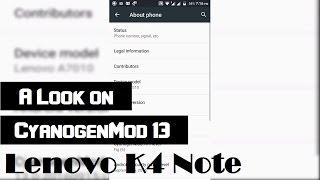 CM13 for Lenovo K4 noteA7010X3 lite