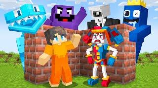 Build to SURVIVE with POMNI in Minecraft The Amazing Digital Circus