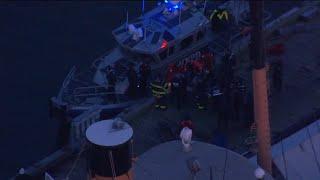 Worker pulled from New York Harbor after falling off barge