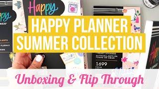 Happy Planner 2023 Summer Collection Unboxing & Flip Through New Sticker Books Washi Discs