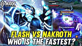 AOV  FLASH GAMEPLAY  VS NAKROTH - ARENA OF VALOR LIÊNQUÂNMOBILE ROV