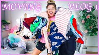 Moving Vlog 1 - Wardrobe Declutter and Starting To Pack