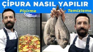 ÇİPURA NASIL PİŞİRİLİR TEMİZLEME FIRINDA PİŞİRME  how to Cook bream