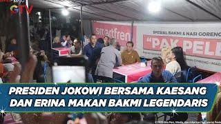 Presiden Jokowi Bersama Kaesang dan Erina Makan Bakmi Legendaris di Yogyakarta