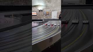 From 0 to 40 kmph. A fast track Start of a 124 slot car pro race.