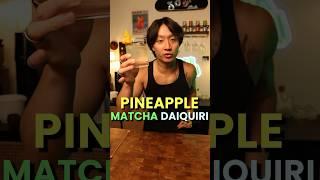 Clarified Pineapple Matcha Daiquiri #cocktails #bartender #bartending #mixology #barchemistry