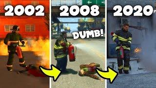 Evolution Of Firefighters Logic In GTA GAMES 2001-2020