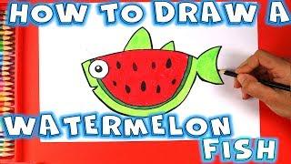 How to Draw a Watermelon Fish