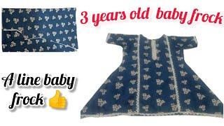 A line baby frock cutting and stitching full tutorial.