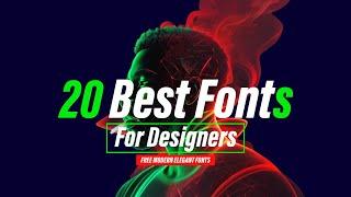 20 BEST FREE Fonts for Graphic Designers in 2024  Favorites Fonts Every Designer SHOULD TRY