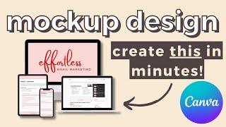 Create a Digital Product Mockup in Minutes  Canva Tutorial