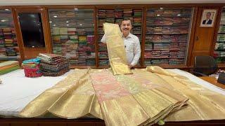Chickpet Bangalore wholesale pure Banarasi softy silk sarees & fancy sarees single saree courier av