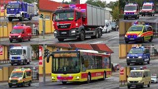 Schwerer Verkehrsunfall + MANV ️ Einsatzfahrten 》THW  KatS uvm.  Einsatzübung in Eberswalde