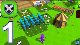 Clash Commander My Mini Army - Gameplay Walkthrough Part 1 Stick War Army Commander Defense Game