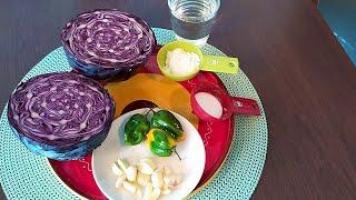 Incredibly delicious pickle with simple ingredients Pickled red cabbage recipe ready in one day