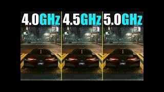 4GHz vs 45GHz vs 5GHz  Does CPU Clock Speed Matter 1080pFHR