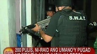 UB 200 pulis ni-raid ang umanoy pugad ng mga tulak ng iligal na droga sa Cavite