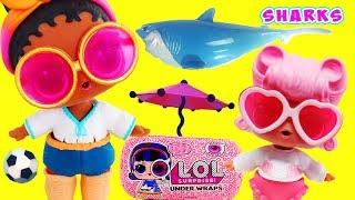 LOL Surprise Dolls Go to the Beach Have a Moving Day & Make Ice Cream w Playmobil Sets & Unboxings