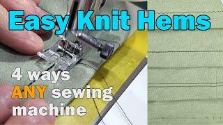 Easy and Professional Hems with Knit Fabric Step-by-step