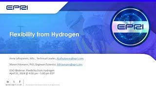 Webinar Flexibility from Hydrogen