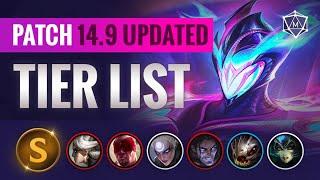 UPDATED Patch 14.9 Tier List for Season 2024 League of Legends
