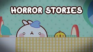 HORROR STORIES with Molang  Compilation For Kids