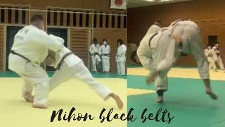 Chadi VS Japanese black belts sparringRandori 大阪柔道の乱取り