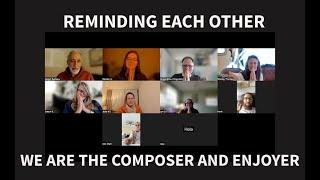 Reminding each other We are the composer and enjoyer #nonduality #advaita