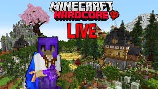 Building in my 1000 Day Hardcore World FIRST HARDCORE STREAM