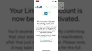 LinkedIn Reboot I reactivated my LinkedIn after so many months