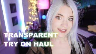 4K TRANSPARENT SHEER TOP Try On Haul with MIRROR - Reaction Video